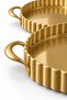 Voncel Distressed 2-Piece Serving Set: Metal Tea Tray and Coffee Tray - 2