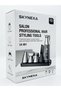 Salon Professional 5-in-1 Grooming Kit & Hair Styling Tools – Model LK-881 Rechargeable Trimmer Set with Digital Display & Storage Base
