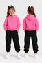 Girls' Sweatsuit Set—Unprinted, Hooded Sweatshirt with No Print, Top and Bottom Set—Casual, Comfortable Winter Set