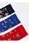 Quality Pieces from Çelebi Store Embroidered Men's Socks 5-Piece Set - 3
