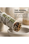White Sage with Rosemary Smudge Stick | Botanical Bundle Pack of 3 - 4