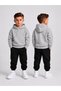 Boys' Sweatsuit Set—Unprinted, Hooded Sweatshirt with No Print, Top and Bottom Set, Casual and Comfortable Winter Set