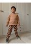 Boys' Printed Sweatshirt and Striped Pants 2-Piece Set, Brushed Inside Sherpa
