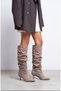 WOMEN'S BELL-TOP HEELED BOOTS UN001-0907 - 2