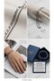 Men's Stainless Steel Double Bracelet Set—Silver-Colored Geometric Chain and Gourmet Chain Style - 3