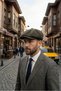 Handcrafted, Luxurious-Looking, Winter Khaki Cap with Elastic Back Band and Easy Adjustment