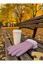 Women's Plush Cuff Windproof Parachute Fabric Winter Gloves