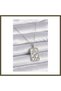 316L Stainless Steel Silver-Colored Chain Leo Zodiac Sign Zircon Stone Women's Necklace BX