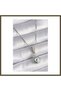 316L Stainless Steel Silver-Colored Zircon-Set Evil Eye Beaded Necklace for Women, Model BX