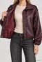 Bomber Faux Leather Jacket LAX0019 PLUM - 5
