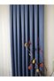 INDIGO BLUE (INDIGO) DENSELY PLEATED 1X3 Drapery Curtain, Single Panel 9197 - 3