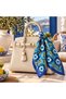 Bag Accessory Scarf with Nazar Boncuk Pattern, 50x50 - 2