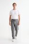 Men's 3-Piece Jogger Pants with Stripes, Zipper, Buttons, and Zippered Pockets, Regular Fit - 7