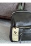 4-Compartment Black Leather Women's Backpack with Adjustable Straps – Daily Use - 3