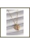 316L Stainless Steel Gold-Colored Chain Necklace with Zircon Stones for Women, Model BX