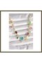 Gold-Toned Rice-Shaped Necklace with Colored Zircon Stones, VIP Series, for Women, BX