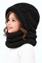Pinecone Kids' Hooded Plush Beanie, Scarf, Fleece, Welsoft Fleece Neck Warmer, Windproof Hat - 2