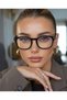 Milan Black - Black and Blue Light-Blocking Screen Glasses with Gold Metal Accents (50 mm) - 4