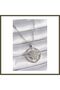 316L Stainless Steel Silver-Colored Zircon Stone Sun Medallion-Style Women's Necklace BX