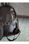 4-Compartment Black Leather Women's Backpack with Adjustable Straps – Daily Use - 6