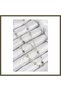 Silver-Colored Y-Shaped Necklace with Rice-Shaped Zircon Stones, Model BX