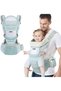 Axooms Baby Carrier with Hip Seat - Multi-Functional Baby Backpack Carrier for Newborns to Toddlers (0-36 Months), Ergonomic & Breathable with Adjustable Waist Strap (Green)