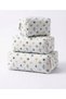 Terrazzo-Patterned Quilted Cosmetic Bag Set (Small, Medium, Large) - 2