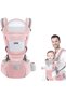 Axooms Baby Carrier with Hip Seat - Multi-Functional Baby Backpack Carrier for Newborns to Toddlers (0-36 Months), Ergonomic & Breathable with Adjustable Waist Strap (Pink)