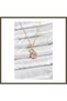 316L Stainless Steel Chain, Gold-Toned, Pink Swan Design, Zircon-Studded Women's Necklace BX