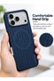 Apple iPhone 18 Pro 5G 2026 Magsafe Knitted Texture TPU Flexweave Woven Fabric Magnetic Case Cover - 3