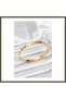 316L Stainless Steel, Gold-Colored, 65 mm Women's Cuff Bracelet BX