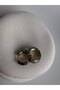 Mini Hoop Earrings with Green Floral Print (2 cm) - 3