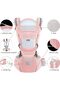 Axooms Baby Carrier with Hip Seat - Multi-Functional Baby Backpack Carrier for Newborns to Toddlers (0-36 Months), Ergonomic & Breathable with Adjustable Waist Strap (Pink) - 3