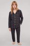 Women's Plaid Patterned Buttoned Pajama Set - 2