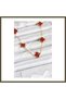 316L Stainless Steel Gold-Toned Chain Burgundy Clover Women's Necklace BX