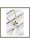 Women's Gold-Colored Necklace with Rice-Shaped Zircon Stones, Waterway Assortment, and Floral Design BX