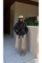 High Collar Buttoned Cashmere Jacket - 2
