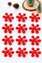 Artificial Fan-Shaped Kokina New Year's Ornament, 6 cm (9-candle), Cherry Branch New Year's Christmas Tree Decoration