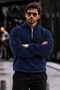 Men's Casual Navy Blue Fleece with Half-Zip for Everyday Wear - 6