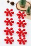 Artificial Fan-Shaped Kokina New Year's Ornament, 6 cm (9-candle), Cherry Branch New Year's Christmas Tree Decoration