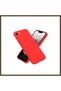 غطاء متوافق مع هاتف iPhone 16E، مصنوع من السيليكون - لون أحمر BX.