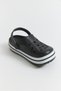 Black High Sole Slippers - 3