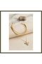 Gold-Toned Rice-Patterned Phoenix-Motif Snake Chain Detail Women's Necklace Set BX