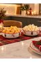 Set of 2 Candy Pop Pattern Hand-Decorated Bowls—Christmas and New Year's Theme—Christmas Bowls, Candy Bowls, 15 cm, Ceramic - 6
