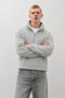 Men's Modern Gray Fleece-Lined Half-Zip - 2