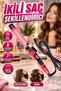 2-in-1 Hair Straightener and Curling Iron—Compact Design for All Hair Types