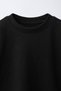 100% Cotton Basic Black Sweatshirt - 3