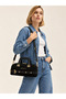 Women's Suede Fabric Luxury Design Clutch Bag with Adjustable Straps and Zipper DIMENSIONS: 29 X 13 X 8 CM - 4