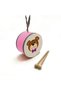 Children's Leather Drum with Bow-Tied Teddy Bear Print (Ages 1–5) - Pink - 3