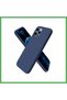 iPhone 12 Pro First Silicone Case - Navy Blue BEZOSS
